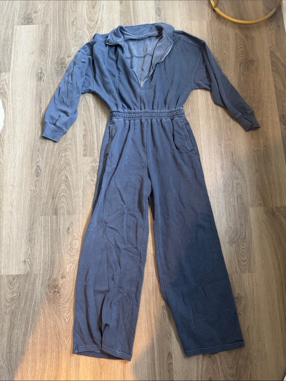 Abercrombie & Fitch Navy Blue One-Piece Jumpsuit